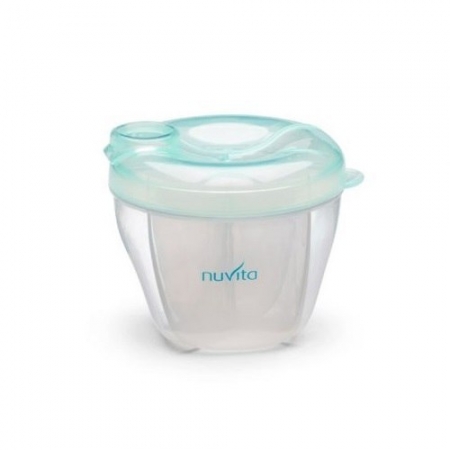NUVITA Pojemnik na mleko, 4 przegródki PASTEL GREEN